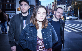 Chvrches' Martin Doherty, Lauren Mayberry, and Iain Cook.