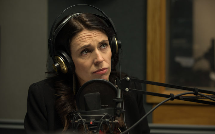 Prime Minister Jacinda Ardern talking to Morning Report in the RNZ Auckland studio.