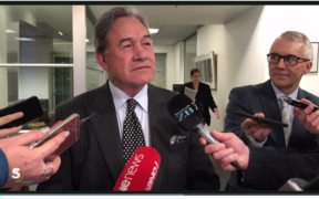 Only in NZ: Acting PM Winston Peters fielding questions on allegedly being late to an early morning TV interview