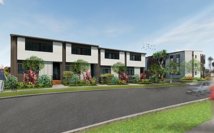An artist's impression of some of the 10,000 proposed homes in the Mangere redevelopment.