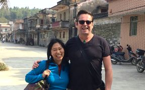 Renee Liang and Gareth far in Guangdong