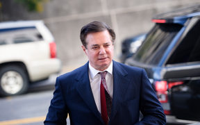 Paul Manafort arriving for a hearing at US District Court on June 15, 2018 in Washington, DC. 