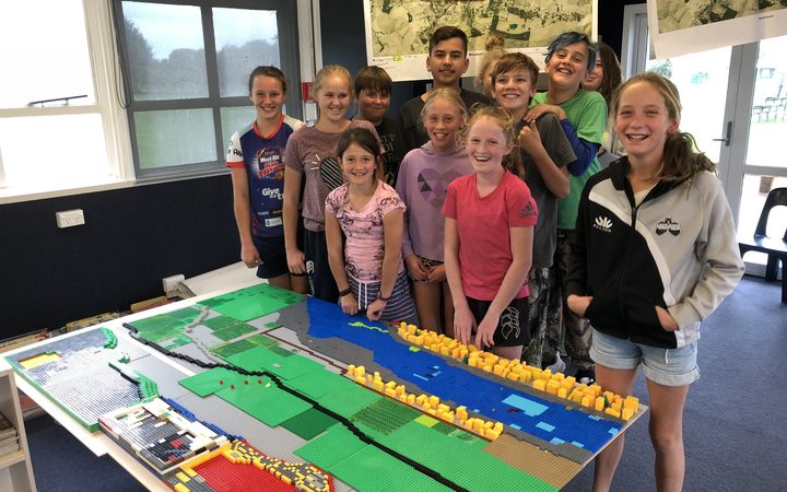 Year five and six students at Maraekakaho School in the Hawkes Bay region, have been using the online video game, Minecraft and LEGO bricks to map their community.
