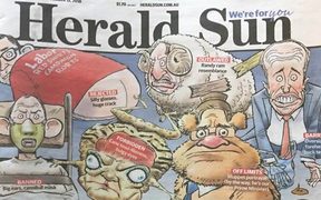 Sydney's Herald Sun backed it's controversial cartoon against the critics.