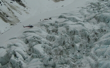 A recovery team made it onto Fox Glacier during a break in the weather on 25 November 2015. 