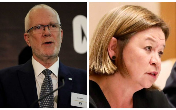 Former ABC chair, Justin Milne and former ABC managing director, Michelle Guthrie