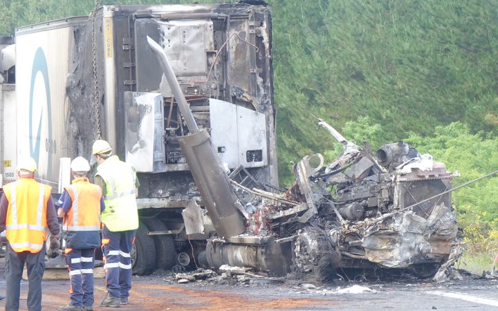 Emergency services were called around 2.30am after a car and a heavy truck crashed on State Highway 1 north of Atiamuri.