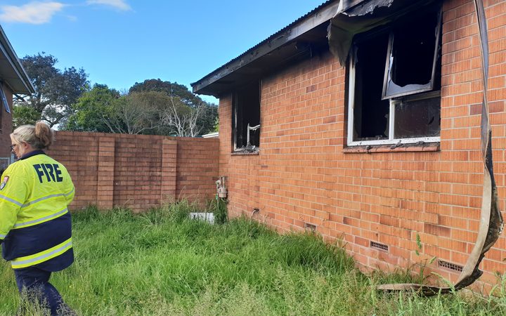 Fire and emergency received multiple calls about the fire on East Tāmaki Road in Ōtara.