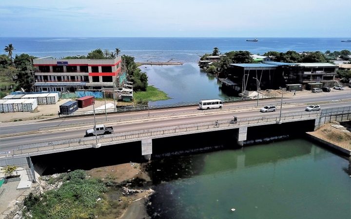 New Mataniko bridge in Honiara