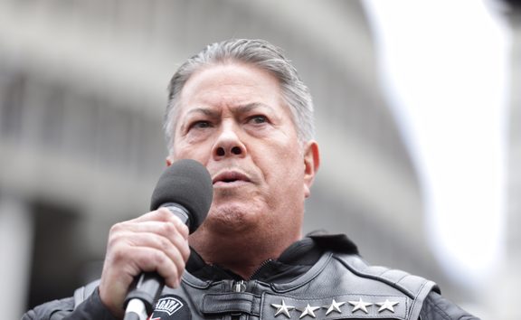 Brian Tamaki speaking at the Destiny Church Man Up rally at Parliament.