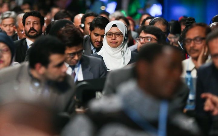 Plenary meeting during COP 24 Katowice, Poland on 13 December, 2018. (Photo by Beata Zawrzel/NurPhoto)