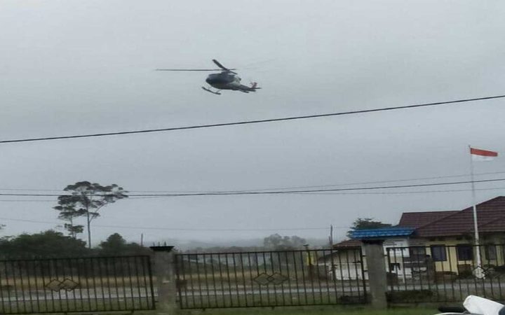 Helicopter over Nduga, July 2018
