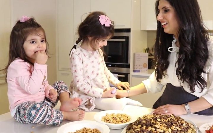 Reem Kassis with her daughters