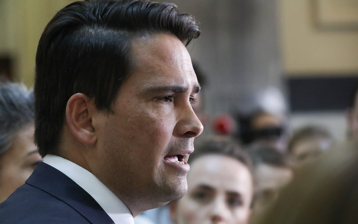 Simon Bridges, National Party Leader at the press conference regarding the Jami-Lee Ross tape