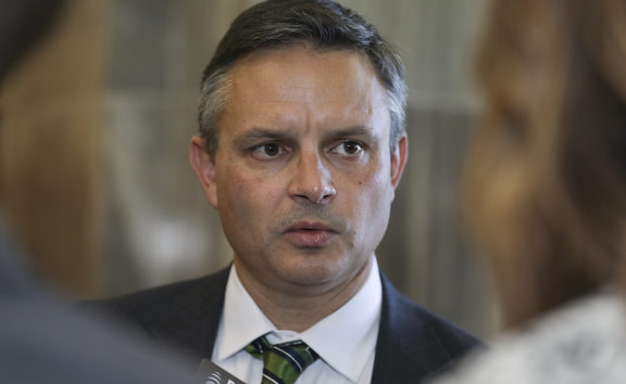 Green Party co-leader and Climate Change Minister James Shaw.