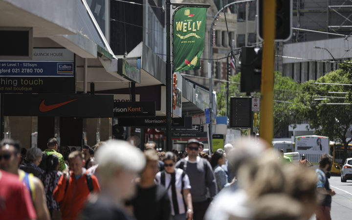 Christmas shopping in Wellington.