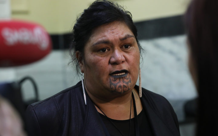 Nanaia Mahuta, Minister for Maori Development and Local Government being interviewed in te reo Maori by Maori TV. 