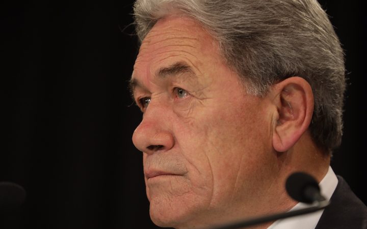 Winston Peters following a Cabinet meeting on gun law reform, 18 March.