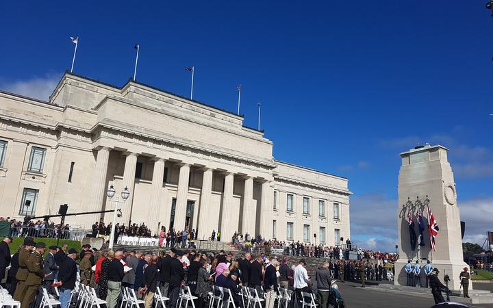 The Anzac civic service in Auckland.