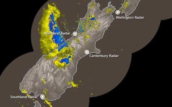 Heavy rain is set to batter the South Island. 