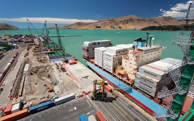 Lyttelton Port's Cashin Quay Two is being rebuilt in stages.