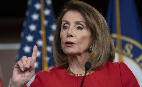 US Speaker of the House Nancy Pelosi pictured in April 2019.