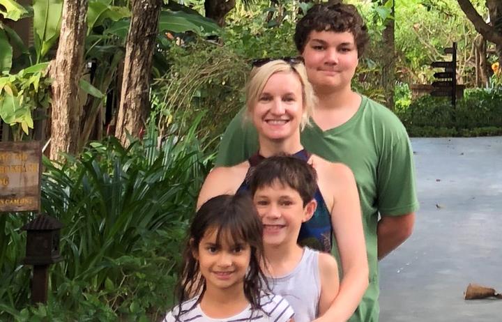Carmel Kilpin and her family