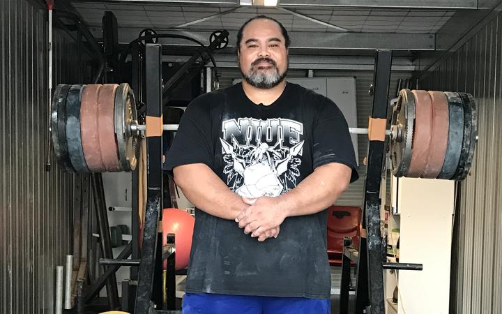 Daniel Nemani - representing Niue in powerlifting at the Pacific Games in Samoa.