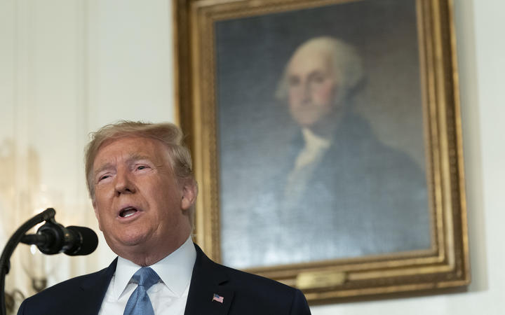 Donald Trump says the United States must condemn racism and white supremacy.