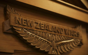 A plaque unveiled in Parliament, commemorating the New Zealand Wars.