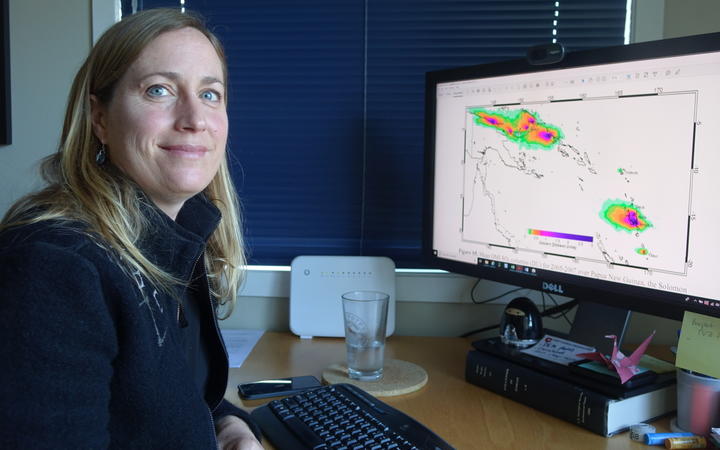 Volcano geochemist Cindy Werner.