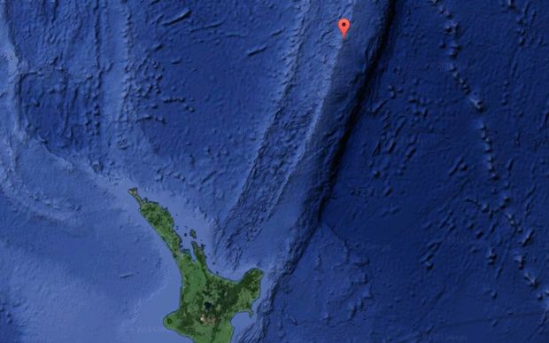 The Kermadec Islands are located about 1000km northeast of the North Island.