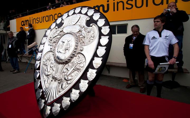 Ranfurly Shield. ITM Cup rugby union and Ranfurly Shield game, Canterbury v Southland. Rugby Park, Christchurch, Monday 18 July 2011. 