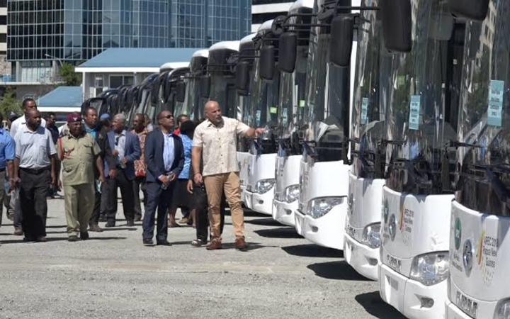 Some of the buses purchased for APEC were distributed to government agencies and churches. 