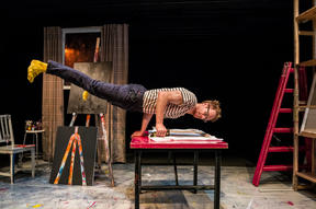 New Zealand physical theatre performer Thom Monckton in The Artist. 
