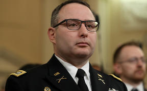 National Security Council Director for European Affairs Lt. Col. Alexander Vindman arrives to testify before the House Intelligence Committee in the Longworth House Office Building on Capitol Hill November 19, 2019 in Washington, DC. 