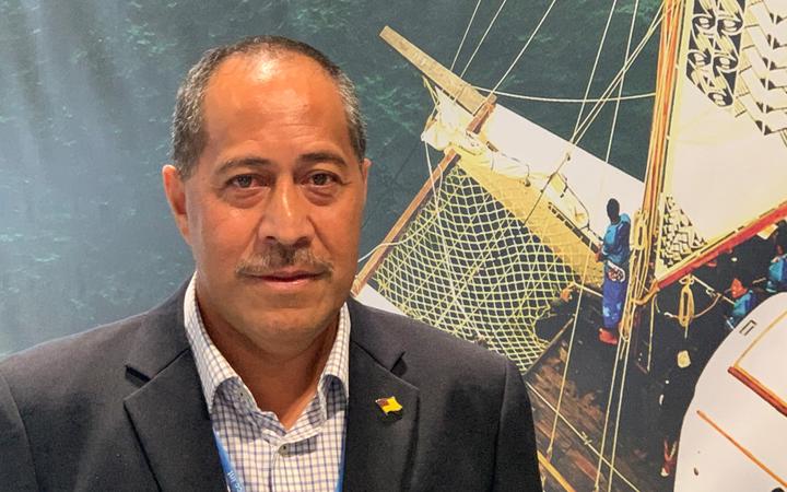 Niue government minister, Dalton Tagelagi.