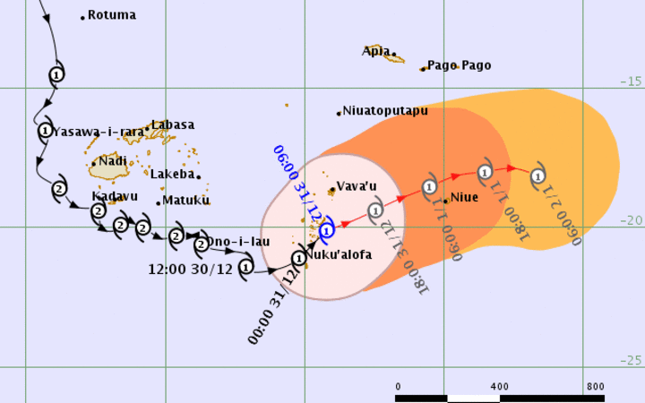 Tropical Cyclone alert now issued for Niue