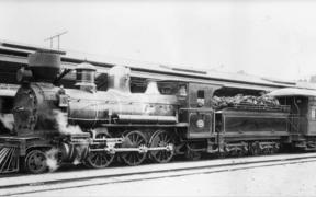 New Zealand Rail's V-Class locomotive in 1885 