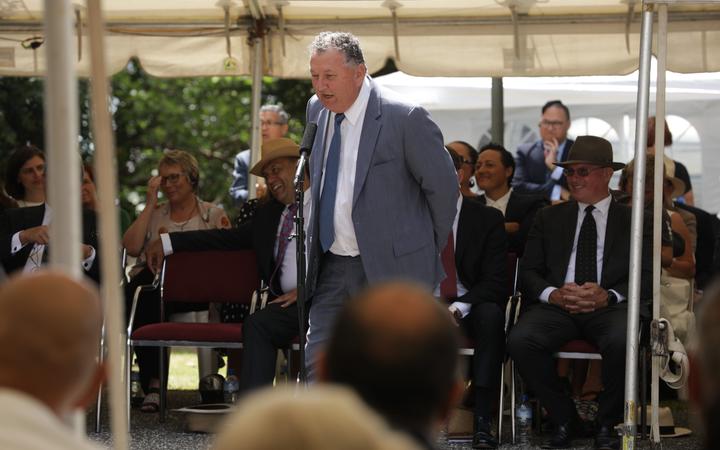 Shane Jones speaks at Waitangi,4 February