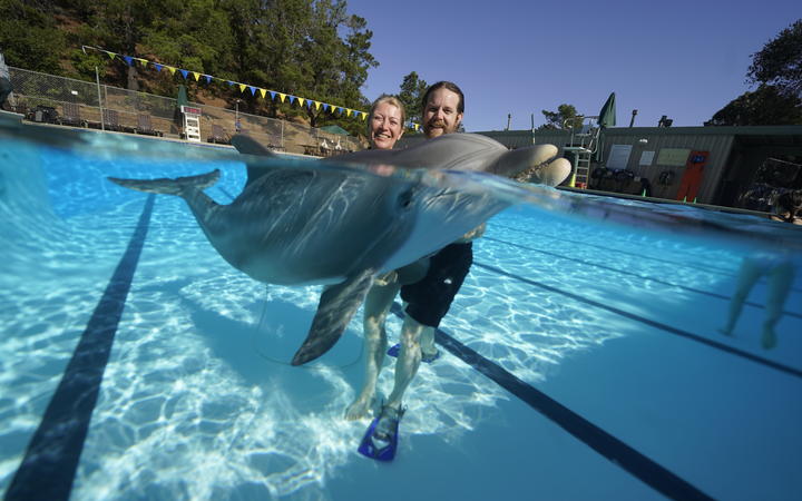 Melanie Langlotz has helped build a life-sized robot dolphin that looks and swims just like a real bottlenose. Ph. Katie Todd