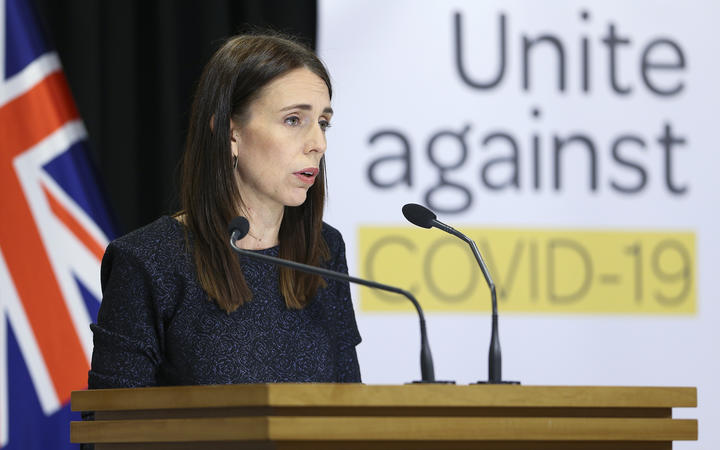 Prime Minister Jacinda Ardern speaks to media during a press conference at Parliament on March 31, 2020 in Wellington, New Zealand. 