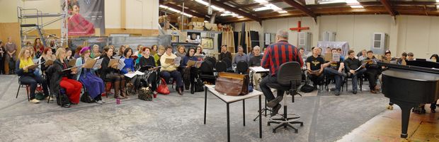 Opera September NZ Opera chorus in rehearsal Courtesy NZ Opera Christine Syme