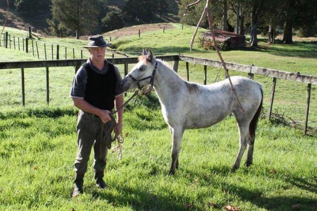 Grant Davan and his horse