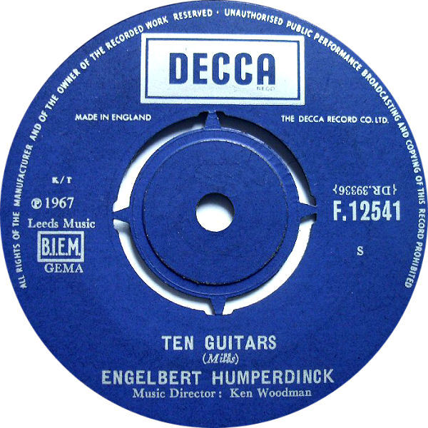 engelbert humperdinck ten guitars decca England