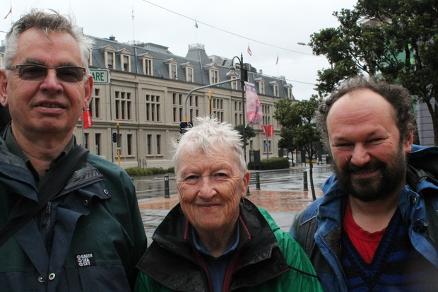 Strike from left Researchers Gavin Mickell Sheena Hudson and Peter Clayworth