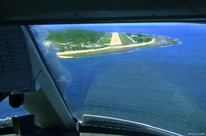 Nauru from plane