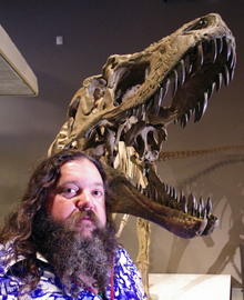 Mark Loewen with Lythronax