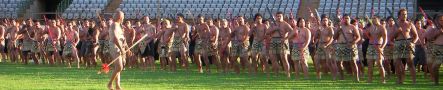 Powhiri from the opening ceremony.