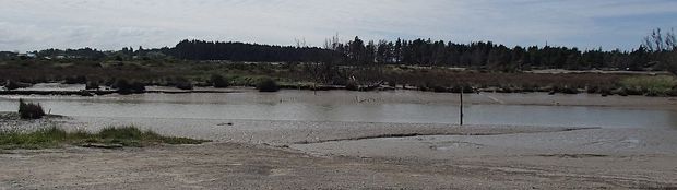 Estuary at Waimakariri River mouth